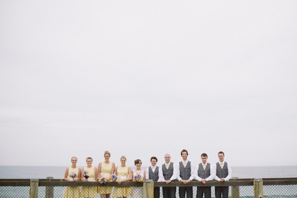 Creative bridal party wedding photography