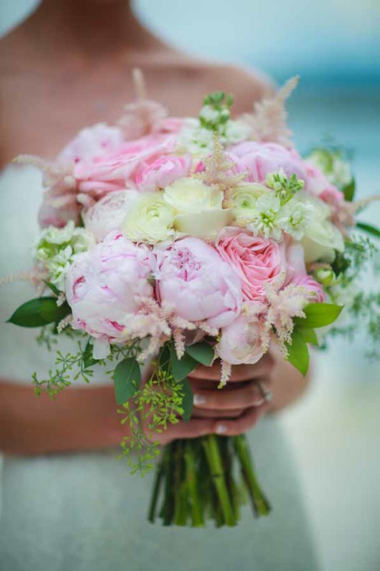 Pink and cream wedding flowers to compliment your wedding day