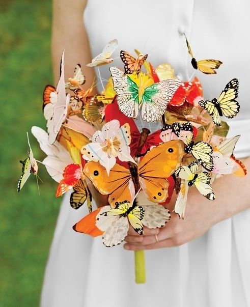 Butterfly bridal bouquet