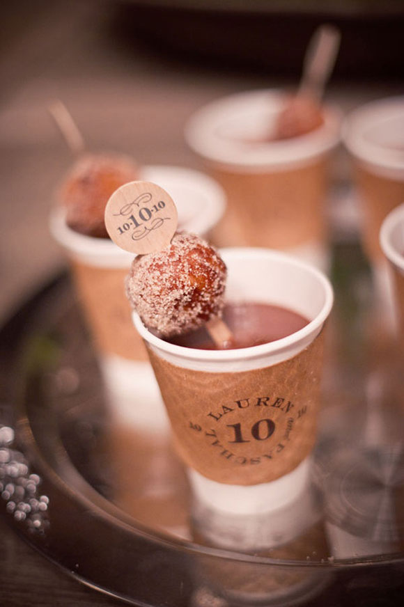 Hot chocolate, donuts and your wedding date