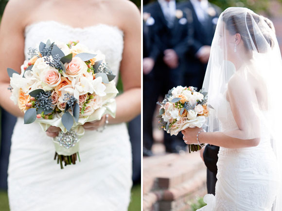 Grey wedding bouquet