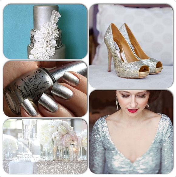 How to incorporate that silver sparkle into your wedding day