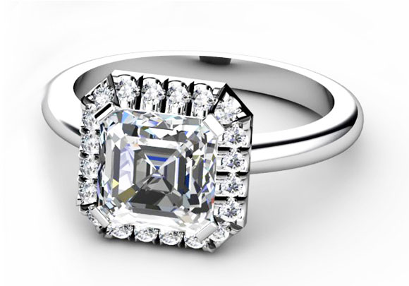 Something a little different for your bride to be, pick an Asscher cut ring