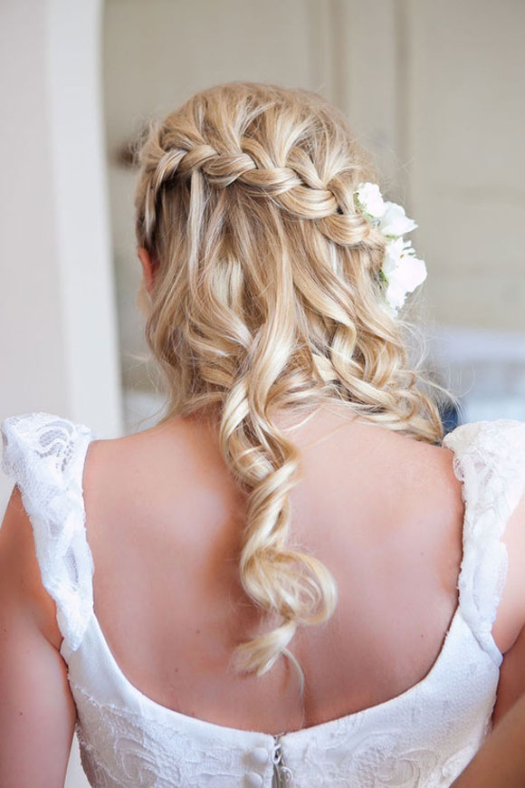 Beach bridal braids