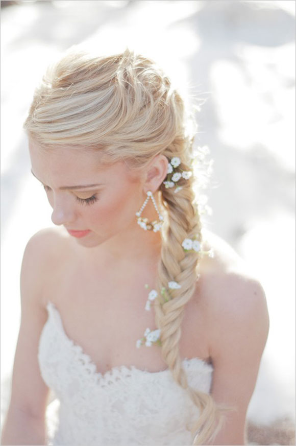 Wedding day Side braid