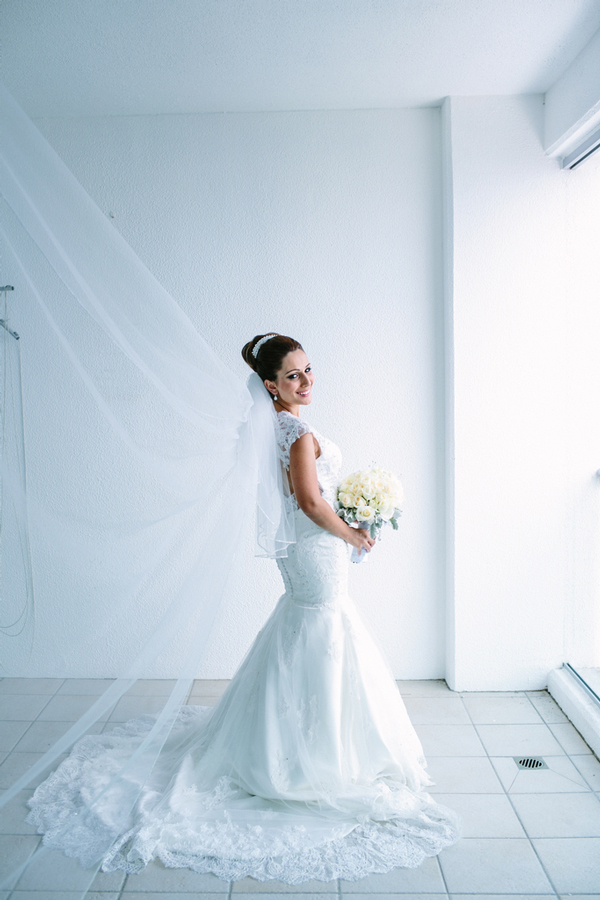 Bride and bouquet 