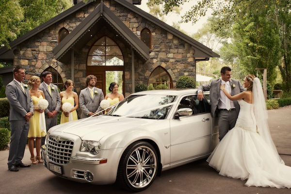 Country wedding Getaway Car