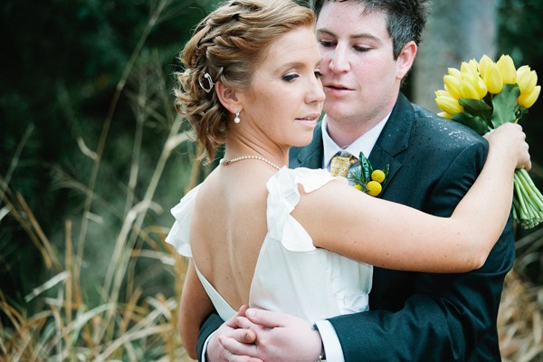 Ashleigh and Nick garden backdrop