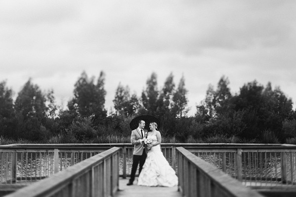 Wedding day photography with the happy couple
