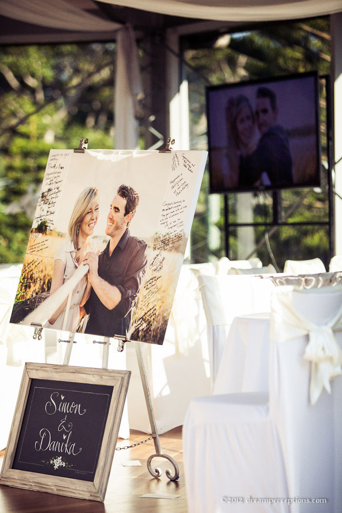 Wedding canvas messages of love and future happiness
