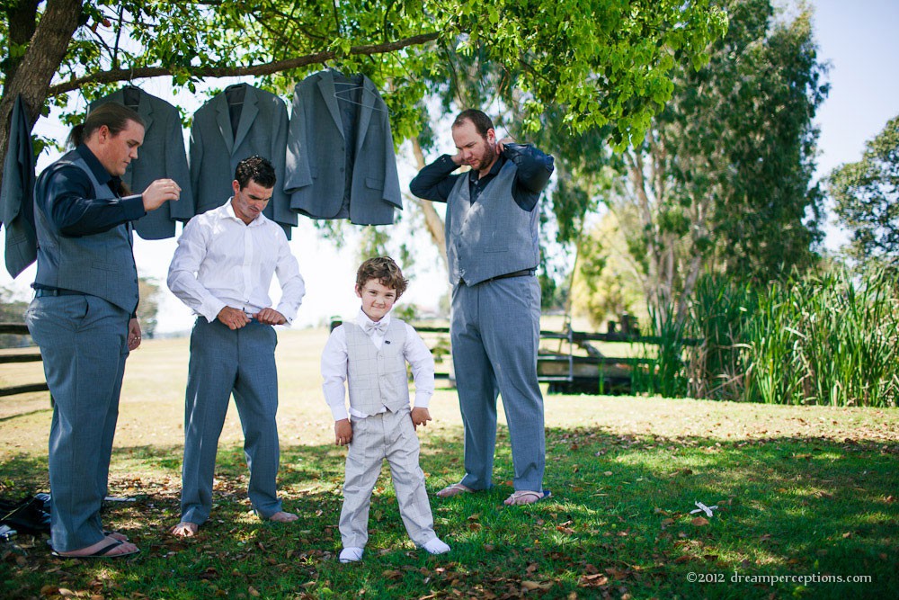 Country wedding groomsmen