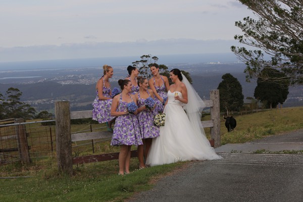 Sunset wedding views from Mt Tambourine