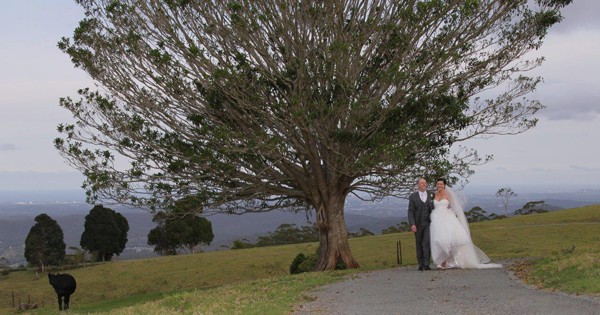 Country weddings with beautiful scenic views
