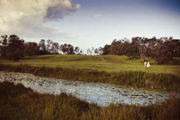 Country Byron Bay perfect setting for wedding day photography