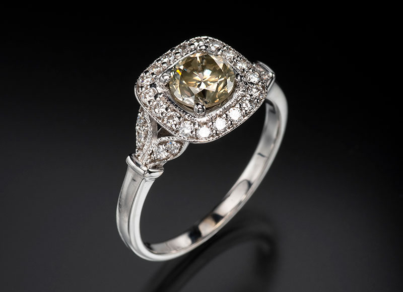 Beautiful coloured diamond from Arnold & Co. Jewellers