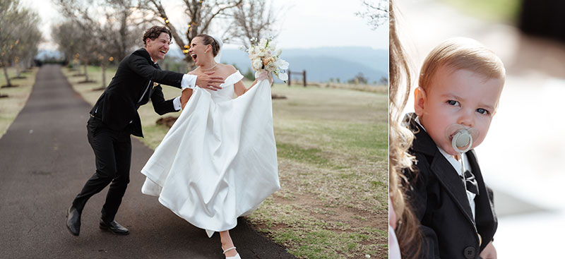 Good vibes on Chelsea and Christian's wedding day.