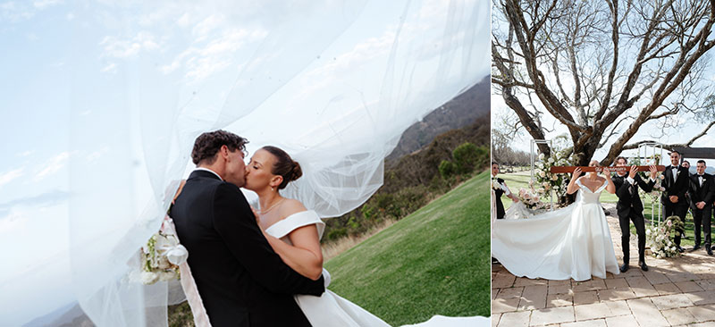 Chelsea and Christian kiss each other.