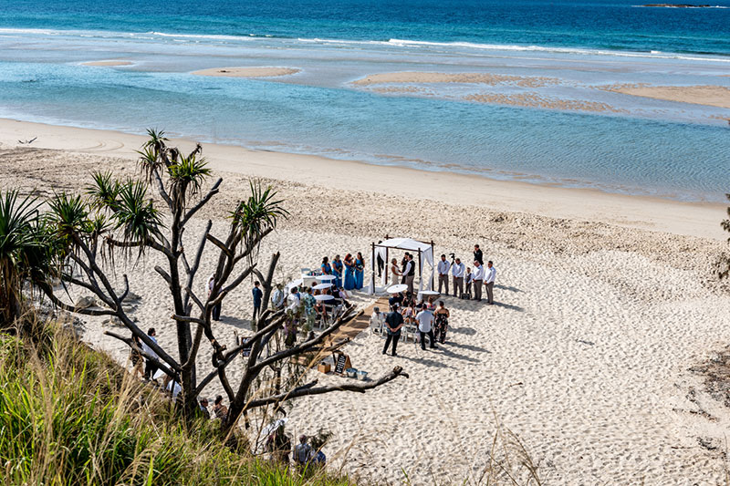 Wedding on beach.