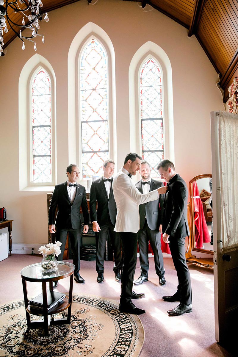 Groom and his Groomsmen getting ready.