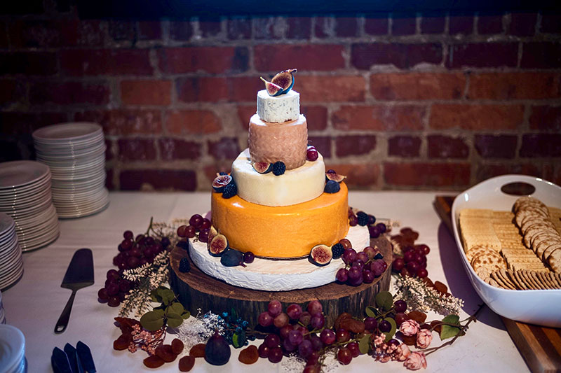 Cheese wheel Wedding Cake.