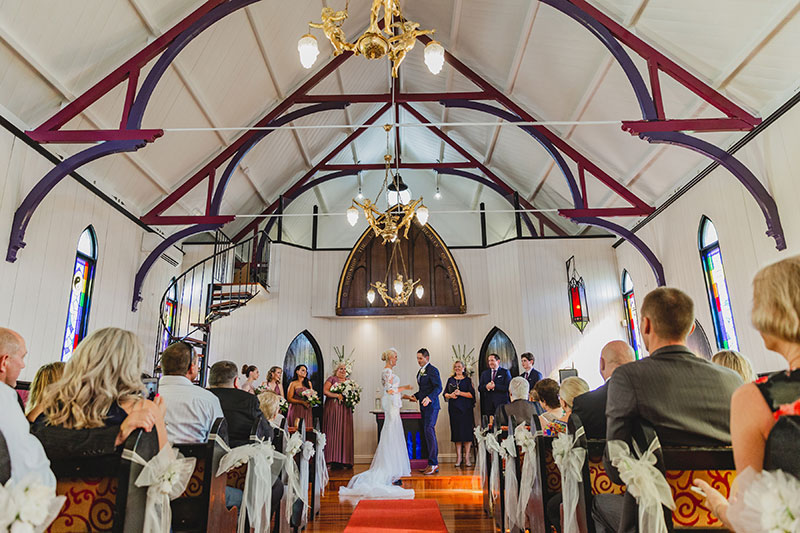 Emma and Jonathan getting married at Broadway Chapel.