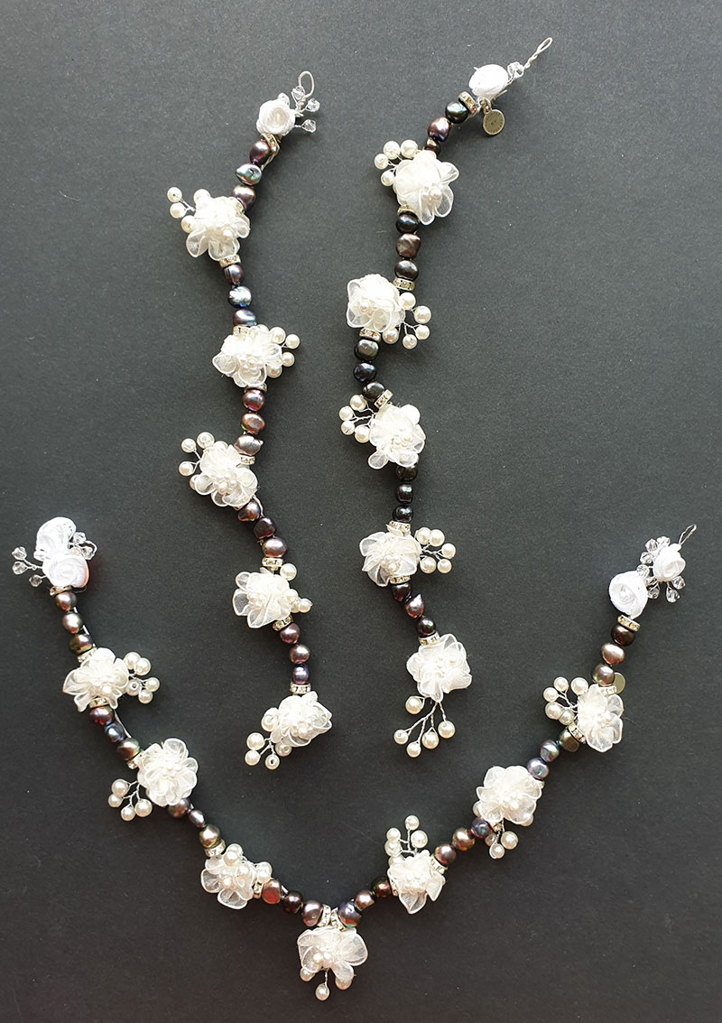 South Pacific Island Pearls set made by Exquisites by Vennessa.