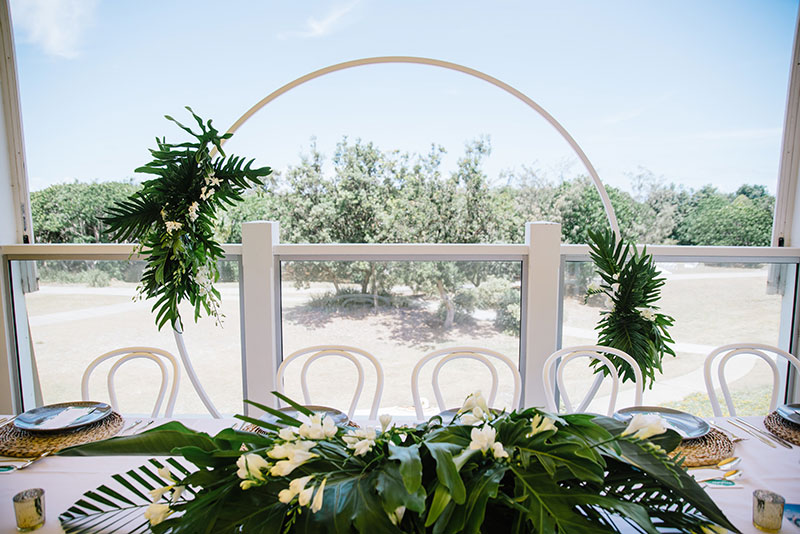 Wedding set up at Salt with a view.