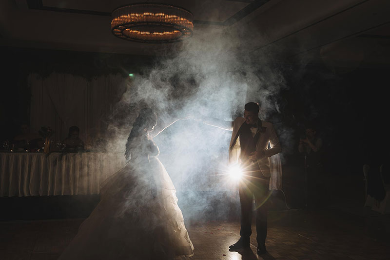 Bride and groom's first dance. 