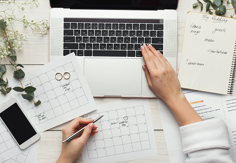 Wedding planning and researching