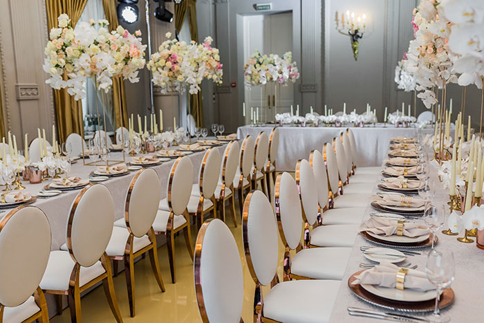 luxury wedding reception