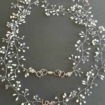 Short silver love vines by Exquisites by Vennessa