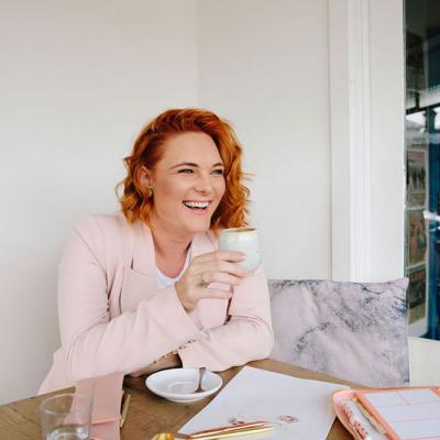 Nicole Penning Civil Celebrant having a coffee.