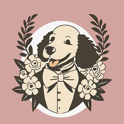 Photo of a well-dressed puppy - A Pawfect Day - The Wedding Edition - by Oscar meets Hugo.