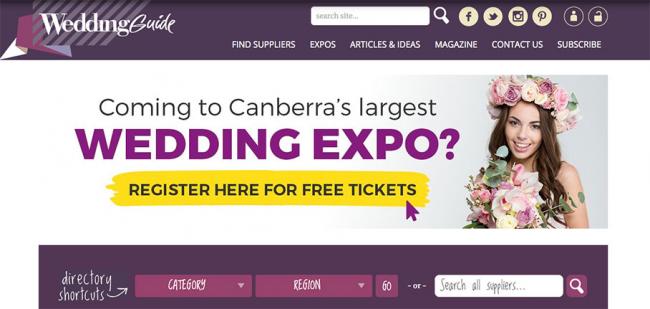 WeddingGuide.com.au homepage image