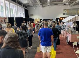 Attendees exploring the expo